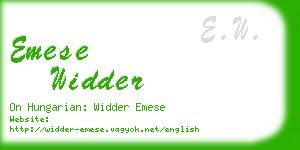 emese widder business card